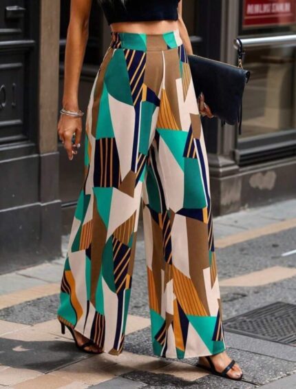 Pantalón palazzo estampado