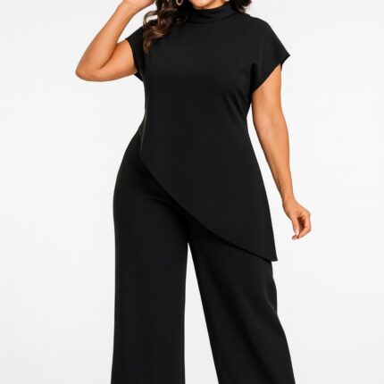 Conjunto unicolor negro 2 piezas